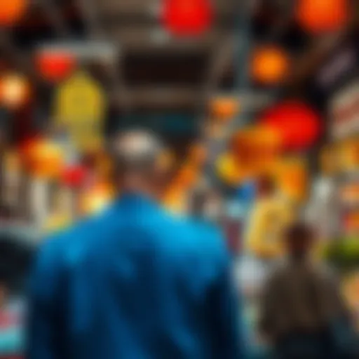 Decentralized Marketplace in P2P Transactions Illustration of a decentralized marketplace connecting individuals