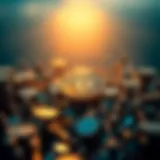 Visual representation of blockchain technology