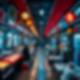 A conceptual representation of Polygon NFTs in a digital marketplace