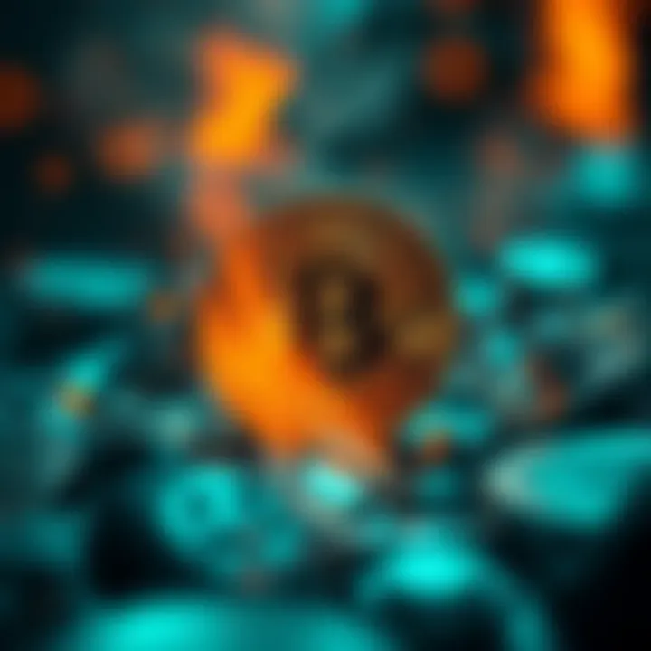 Visual depiction of price stability influenced by token burning