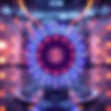 Visual representation of quantum AI concepts