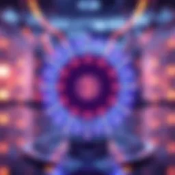 Visual representation of quantum AI concepts