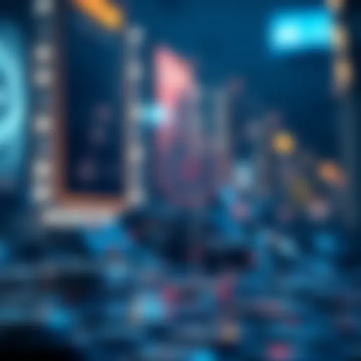 Symbolic illustration of blockchain interactions