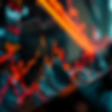 Abstract representation of market volatility