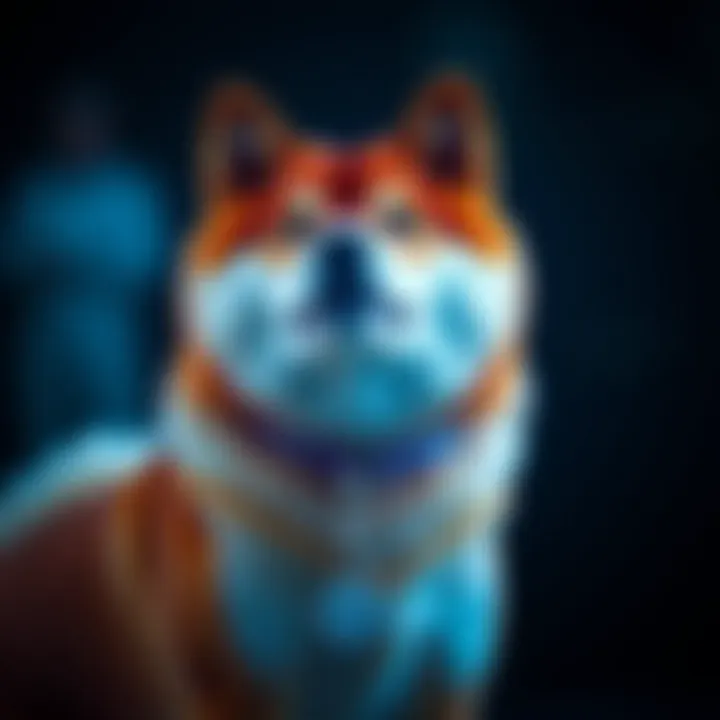 Symbol of Shiba Inu Cryptocurrency Shiba Inu cryptocurrency symbol