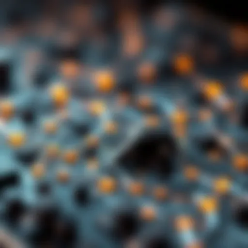 Illustration depicting the concept of sidechains in blockchain technology