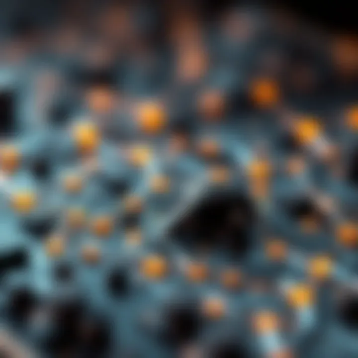 Illustration depicting the concept of sidechains in blockchain technology