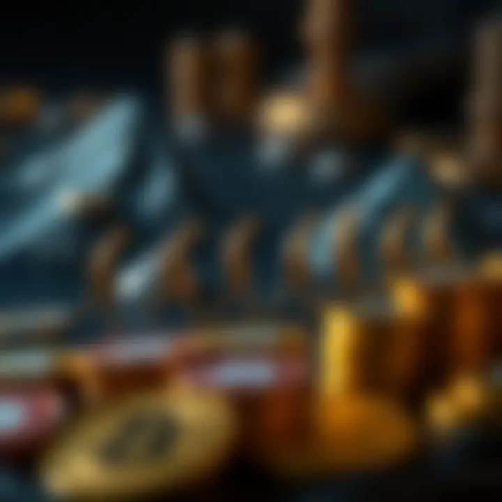 An artistic representation of the evolution of cryptocurrency highlighting SOS coin