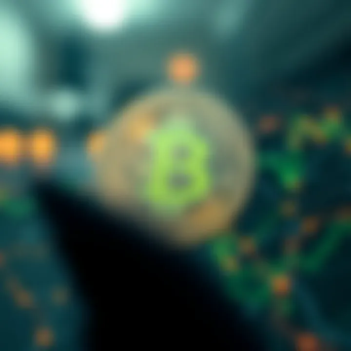 An abstract representation of digital currency and health tracking