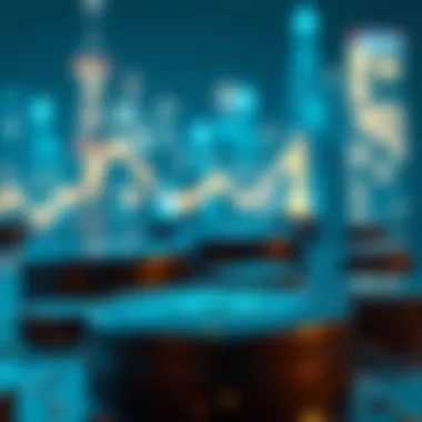 Visual depicting blockchain technology in investment