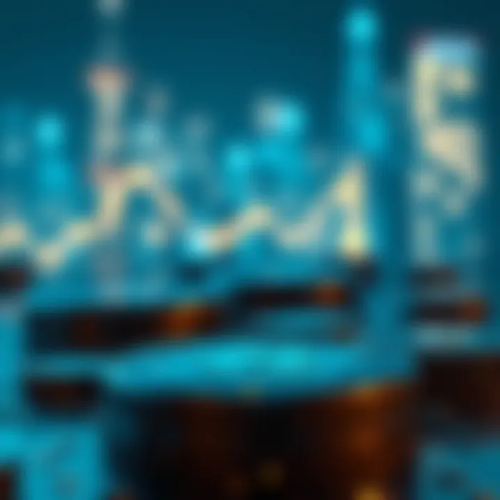 Visual depicting blockchain technology in investment