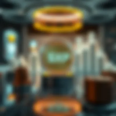 A futuristic concept of the financial ecosystem with SXP integration.