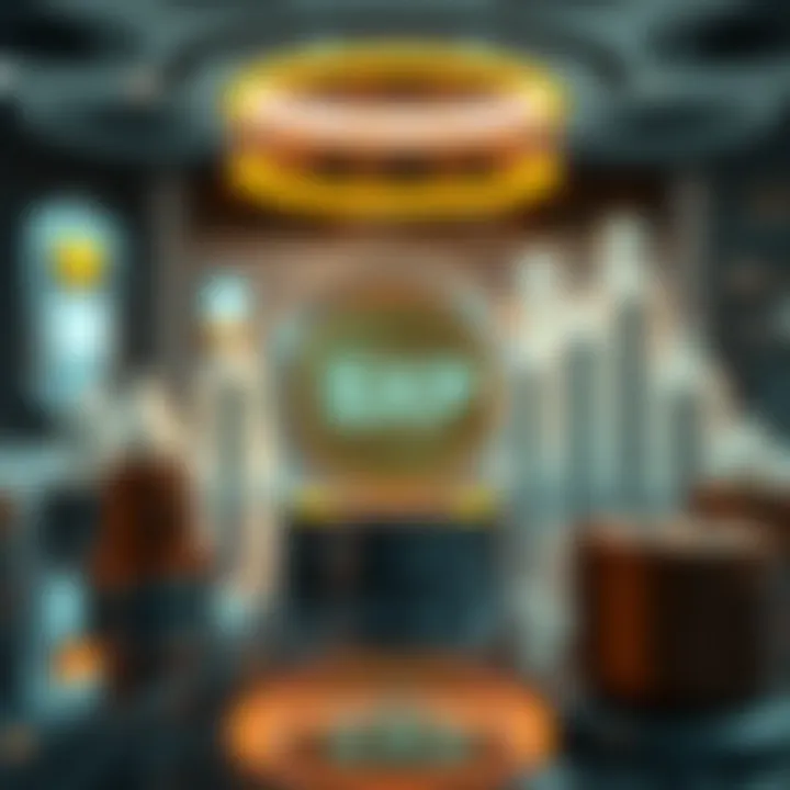 A futuristic concept of the financial ecosystem with SXP integration.