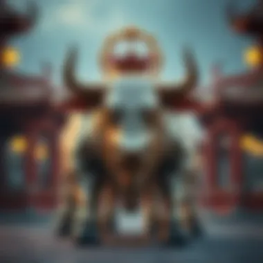 Symbol of strength represented by a bull