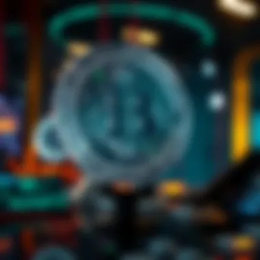 Futuristic depiction of technology innovations in cryptocurrency