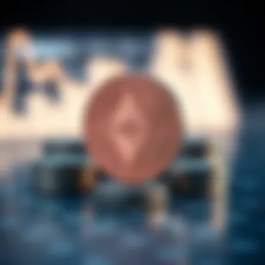 Conceptual image of cryptocurrency investment strategy