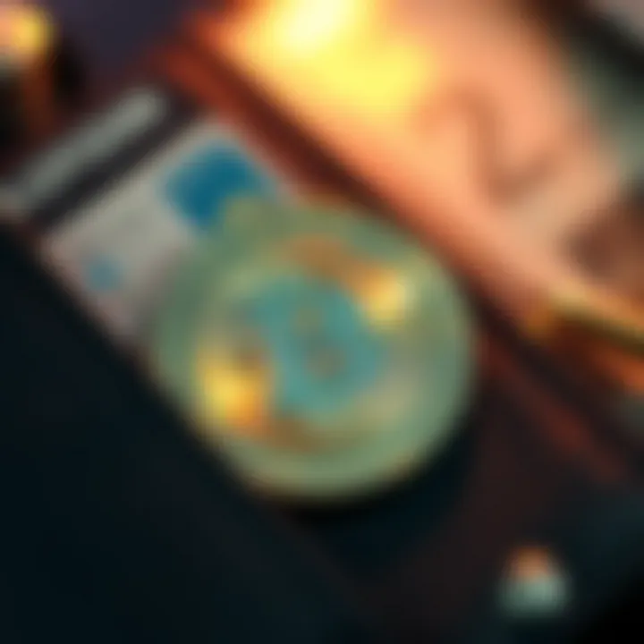 Representation of Tether cryptocurrency in digital wallet