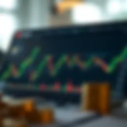 Chart depicting cryptocurrency market trends