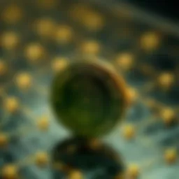 Conceptual representation of token unlock mechanisms in blockchain