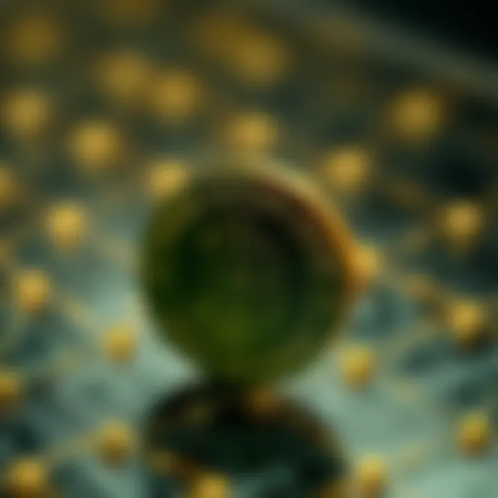 Conceptual representation of token unlock mechanisms in blockchain