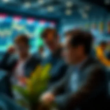 Investors Analyzing Market Patterns Investors observing market patterns