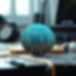 The concept of Web3 coins illustrated with blockchain technology